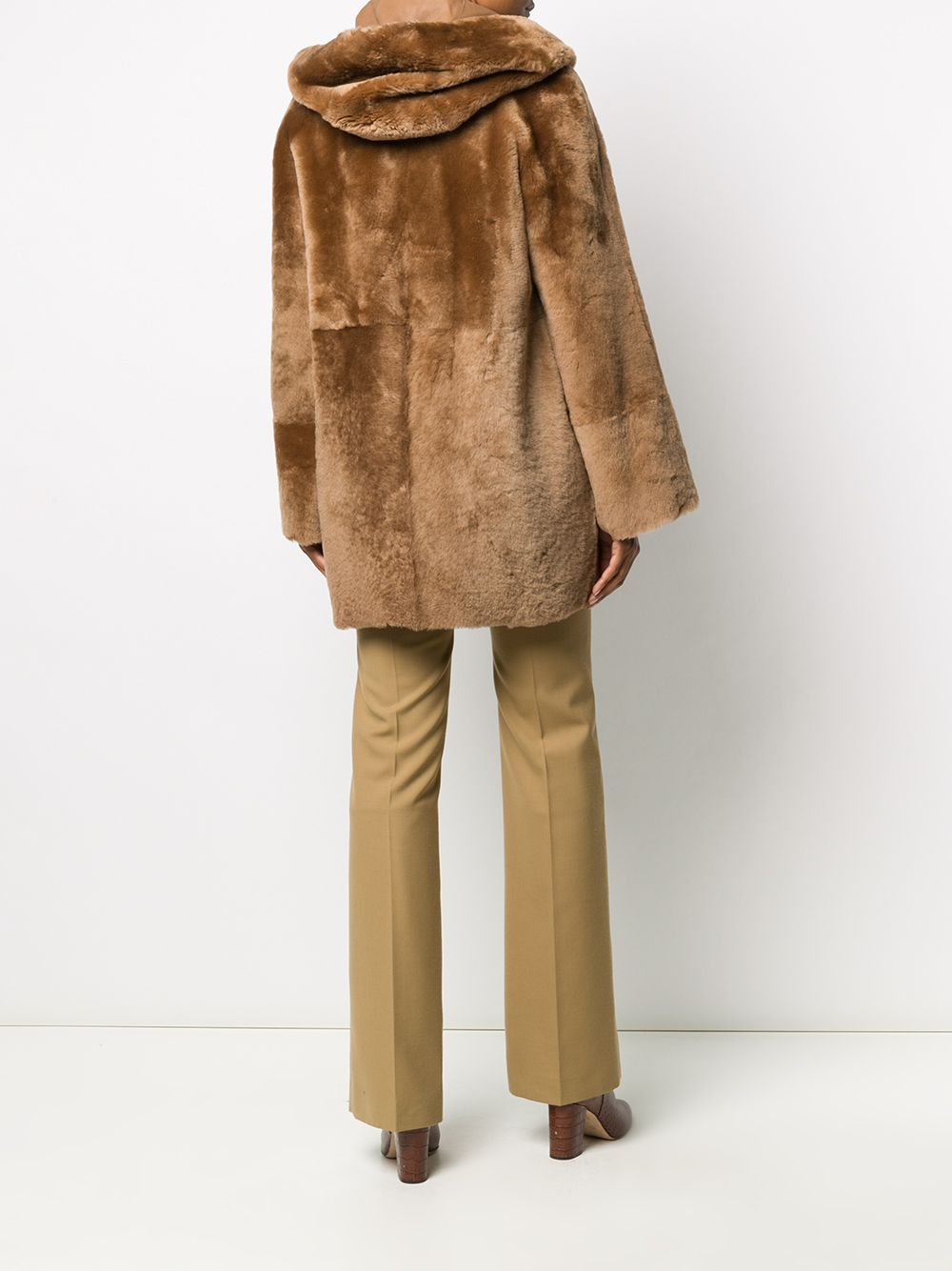 фото Drome lamb fur reversible coat