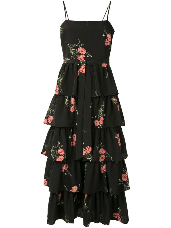 floral layered dress