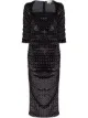 Image 1 of GANNI polka-dot ruched midi dress