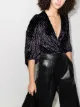 Image 2 of GANNI velvet-effect polka dot bodysuit