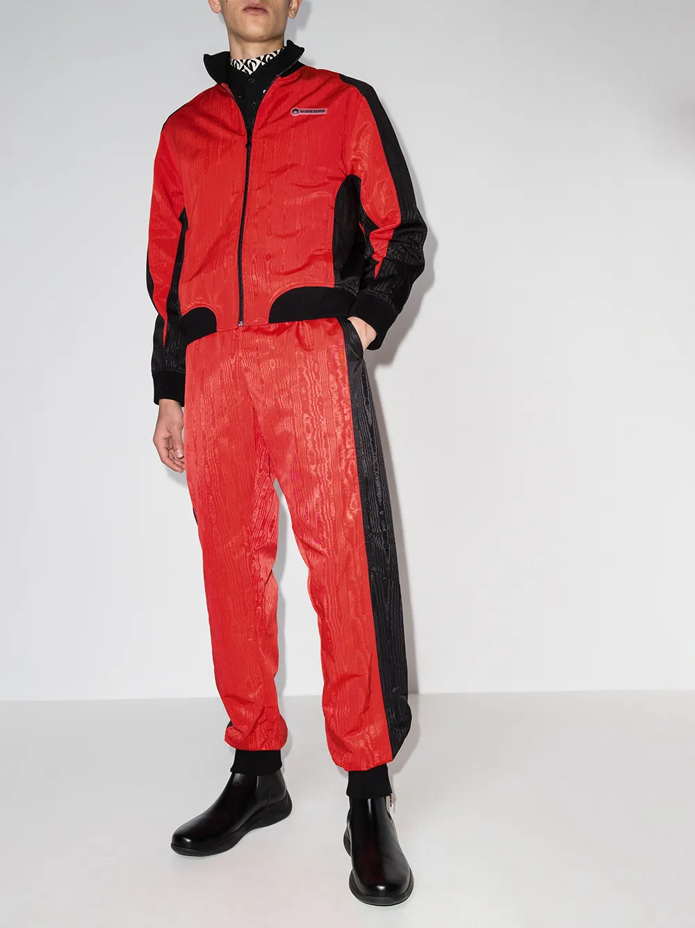 фото Marine serre спортивные брюки из коллаборации с browns