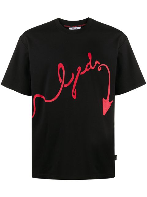 devil print t shirt