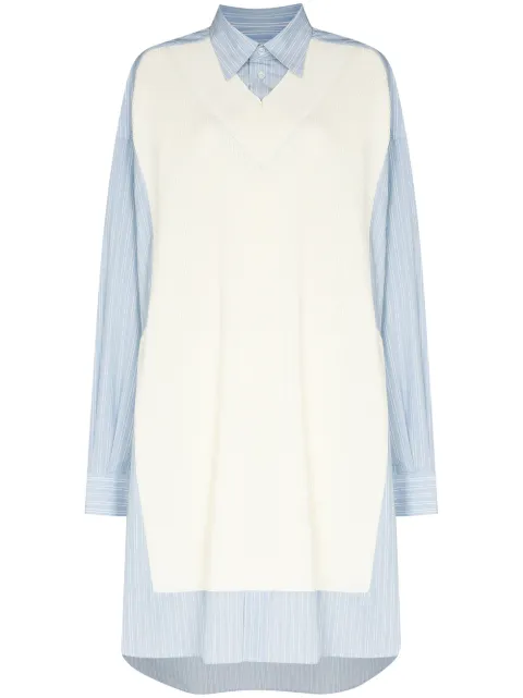 Maison Margiela ニットパネル シャツドレス - Farfetch