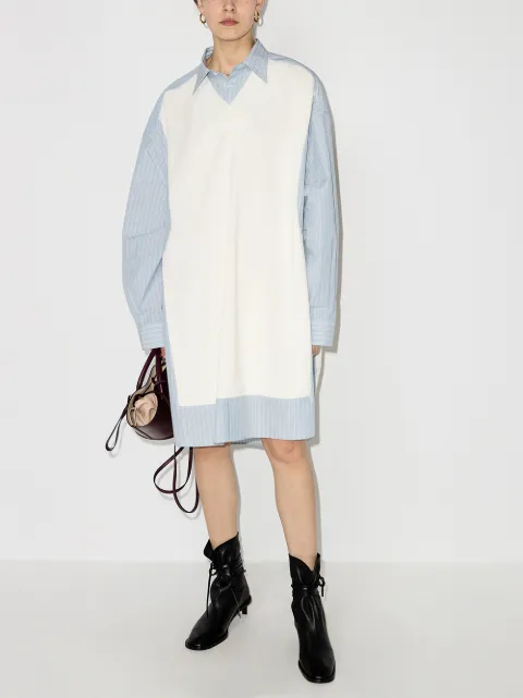 Maison Margiela ニットパネル シャツドレス - Farfetch