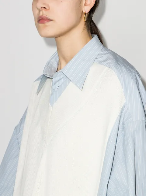 Maison Margiela ニットパネル シャツドレス - Farfetch