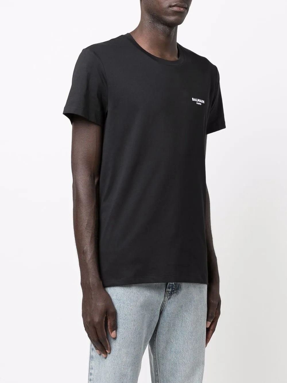 Image 2 of Balmain chest logo print T-shirt