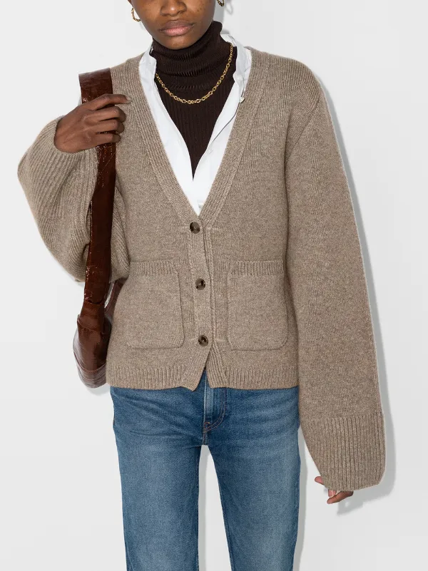 khaite scarlet cardigan