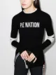 Image 2 of P.E Nation Run logo-print knitted jumper