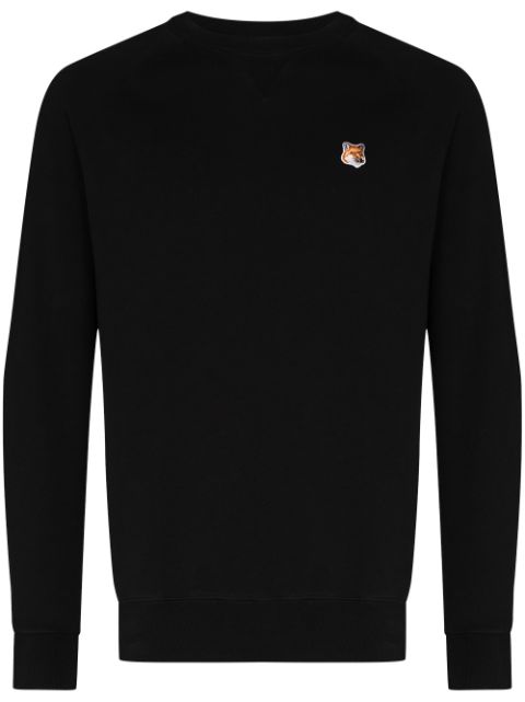 Maison Kitsune fox-patch cotton sweatshirt Men