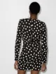Saint Laurent polka dot mini slip dress