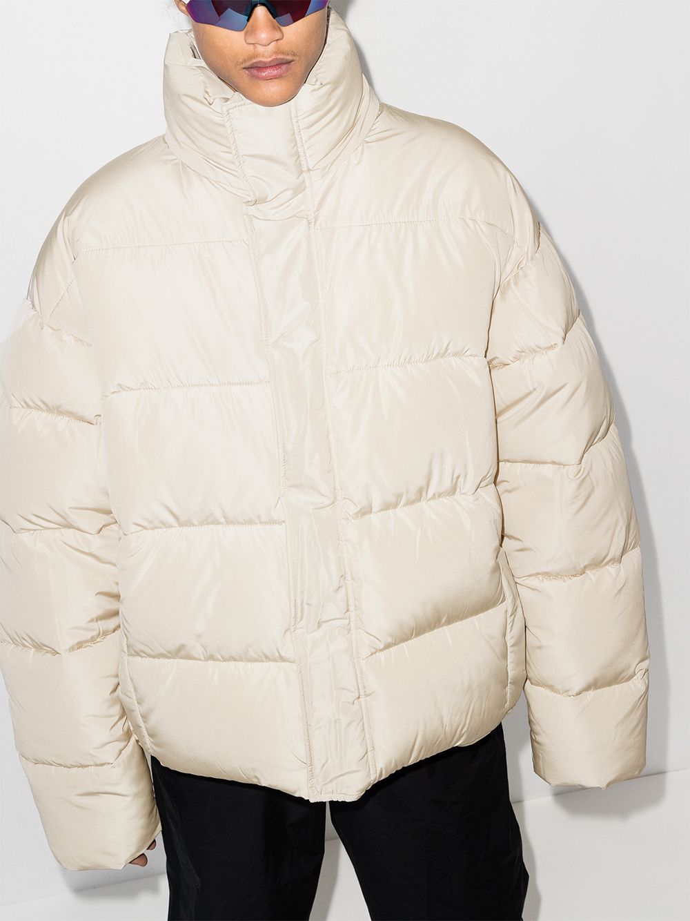 balenciaga cropped puffer jacket