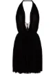 Image 1 of Saint Laurent halterneck pleated mini dress