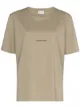Image 1 of Saint Laurent asymmetric hem logo print T-shirt