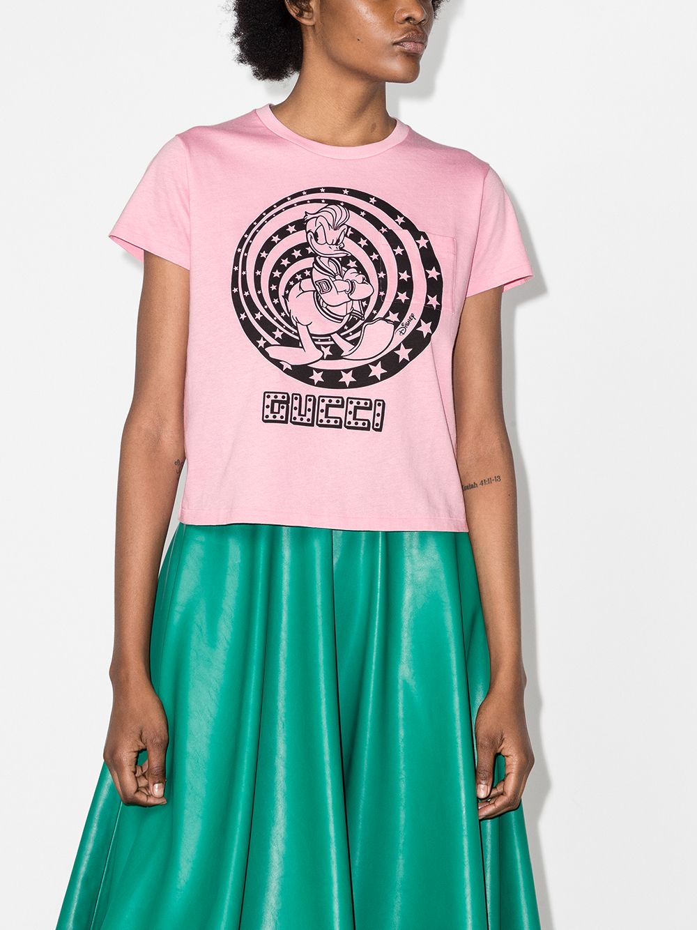 Gucci T-shirt met ronde hals - Roze