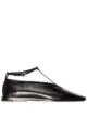 Image 1 of Jil Sander buckle T-bar leather ballerina shoes