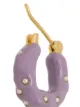 Joanna Laura Constantine pearl detail hoop earrings