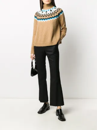 beaded intarsia-knit jumper展示图