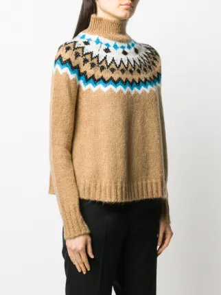 beaded intarsia-knit jumper展示图