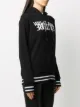Versace Jeans Couture logo print cotton hoodie