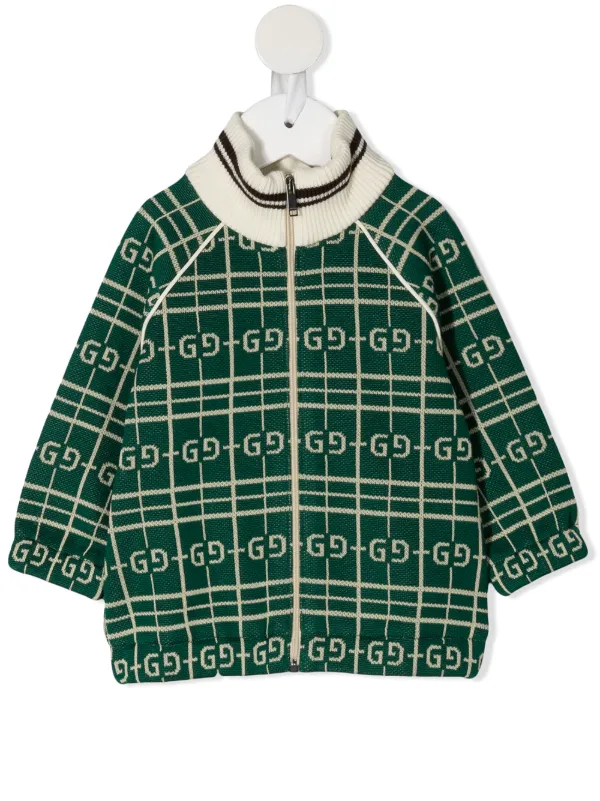 kids green cardigan
