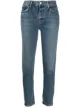 Image 1 of AGOLDE ripped mid-rise cropped jeans