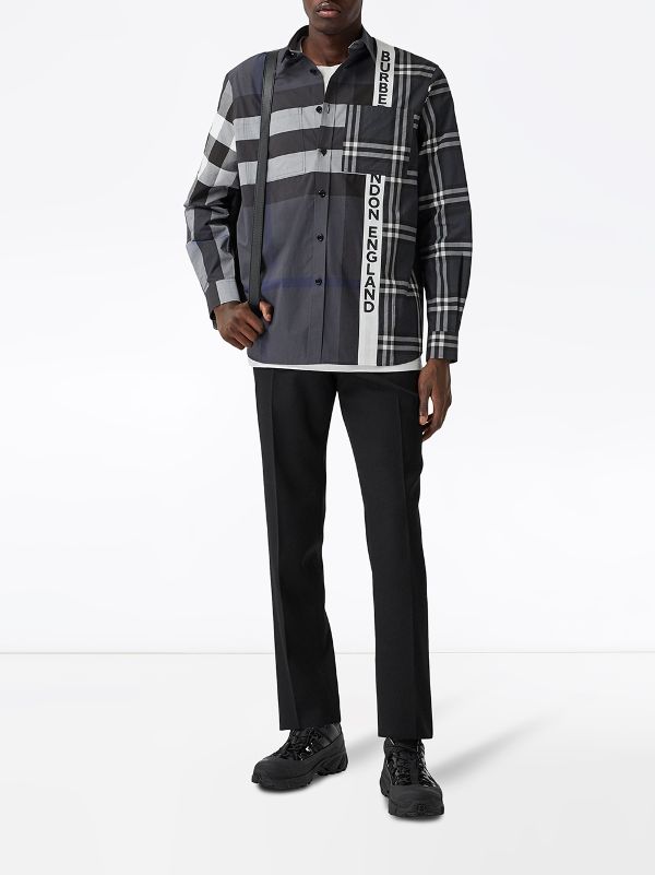 burberry patchwork shirt