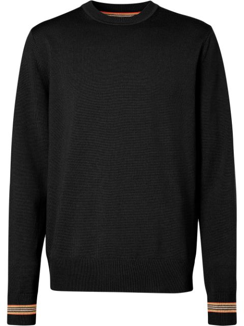Burberry Icon Stripe fine-knit jumper