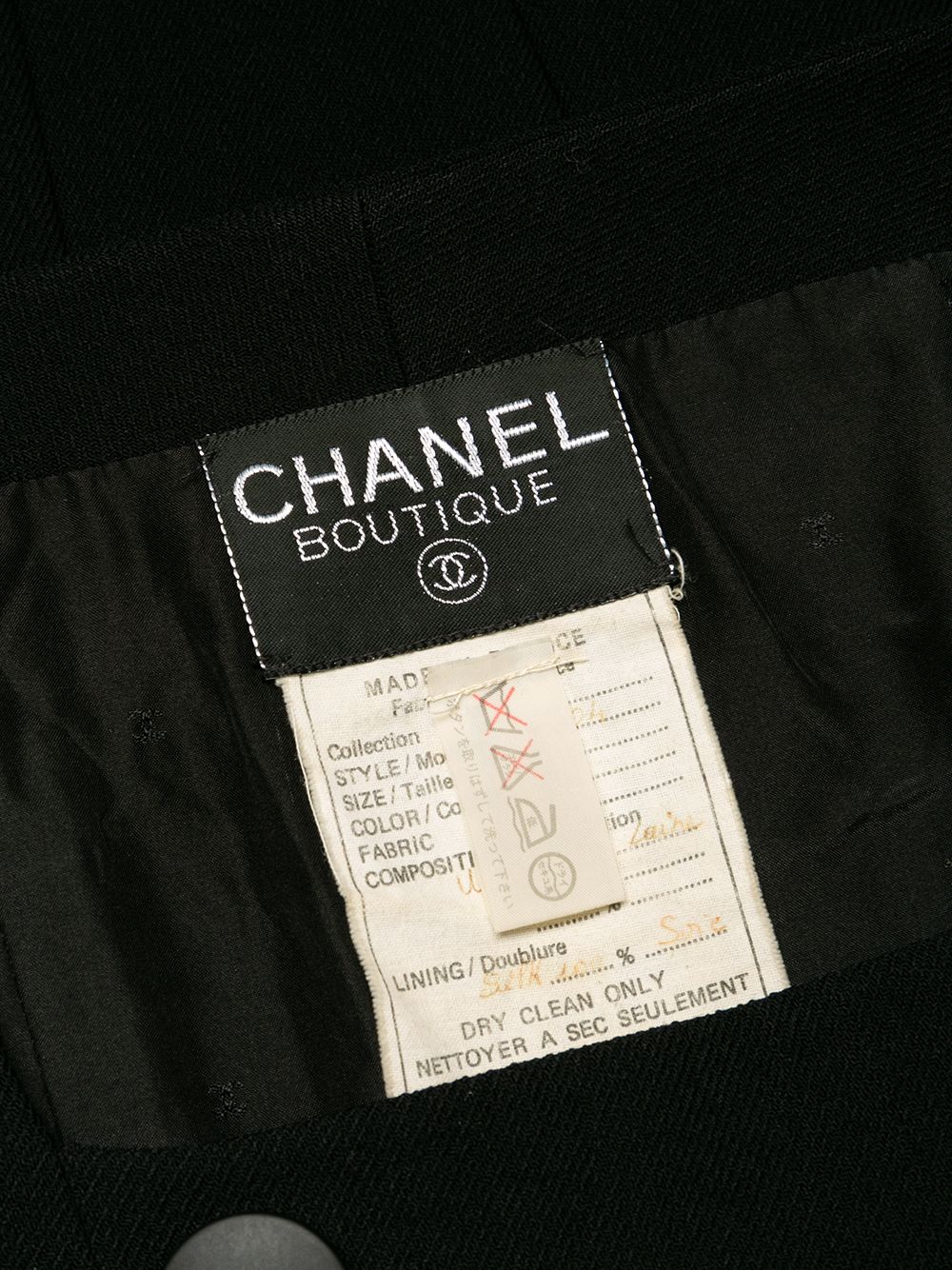 фото Chanel pre-owned двубортный жакет с квадратным вырезом