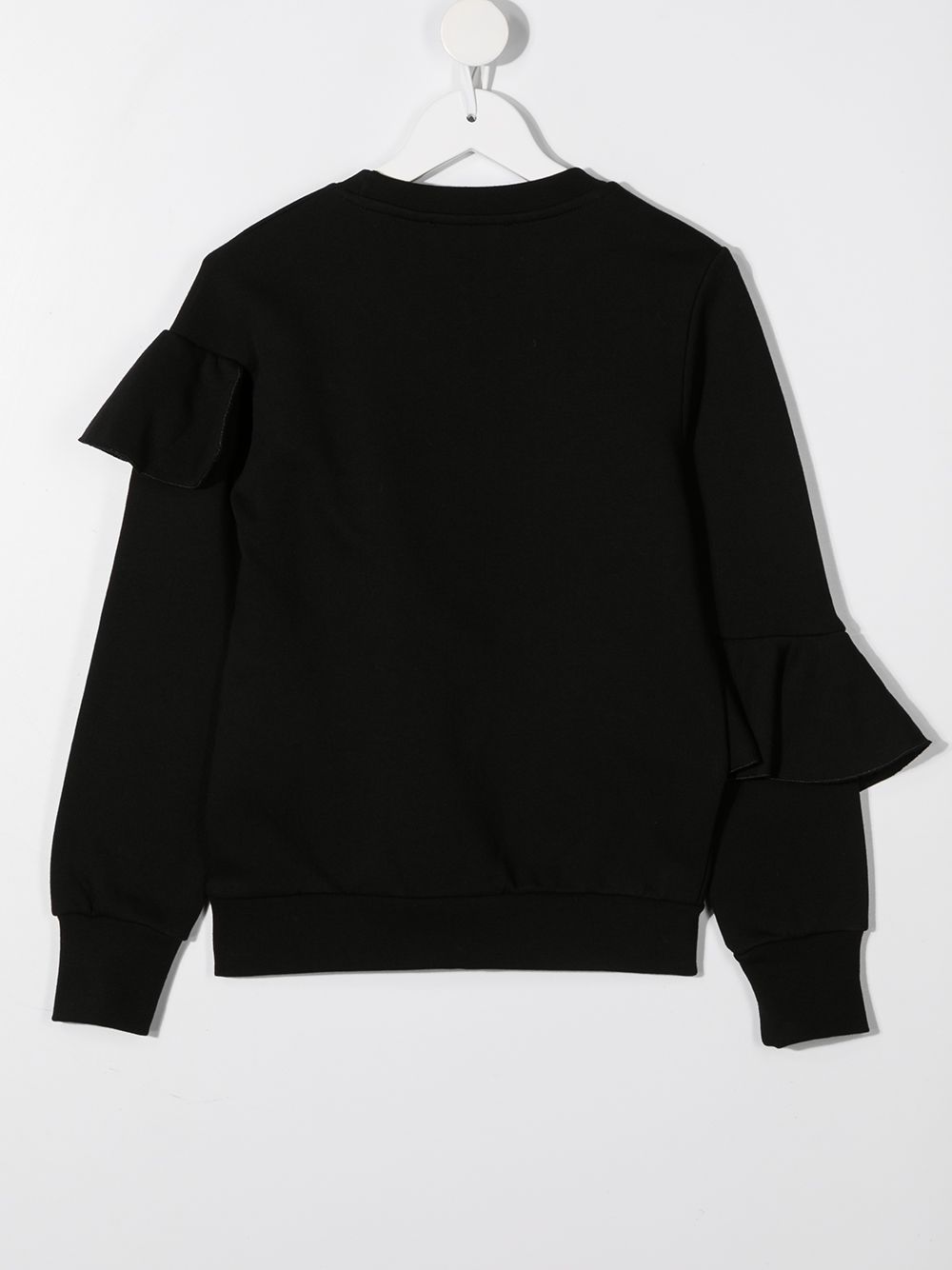 фото Alberta ferretti kids ruffled cotton sweatshirt