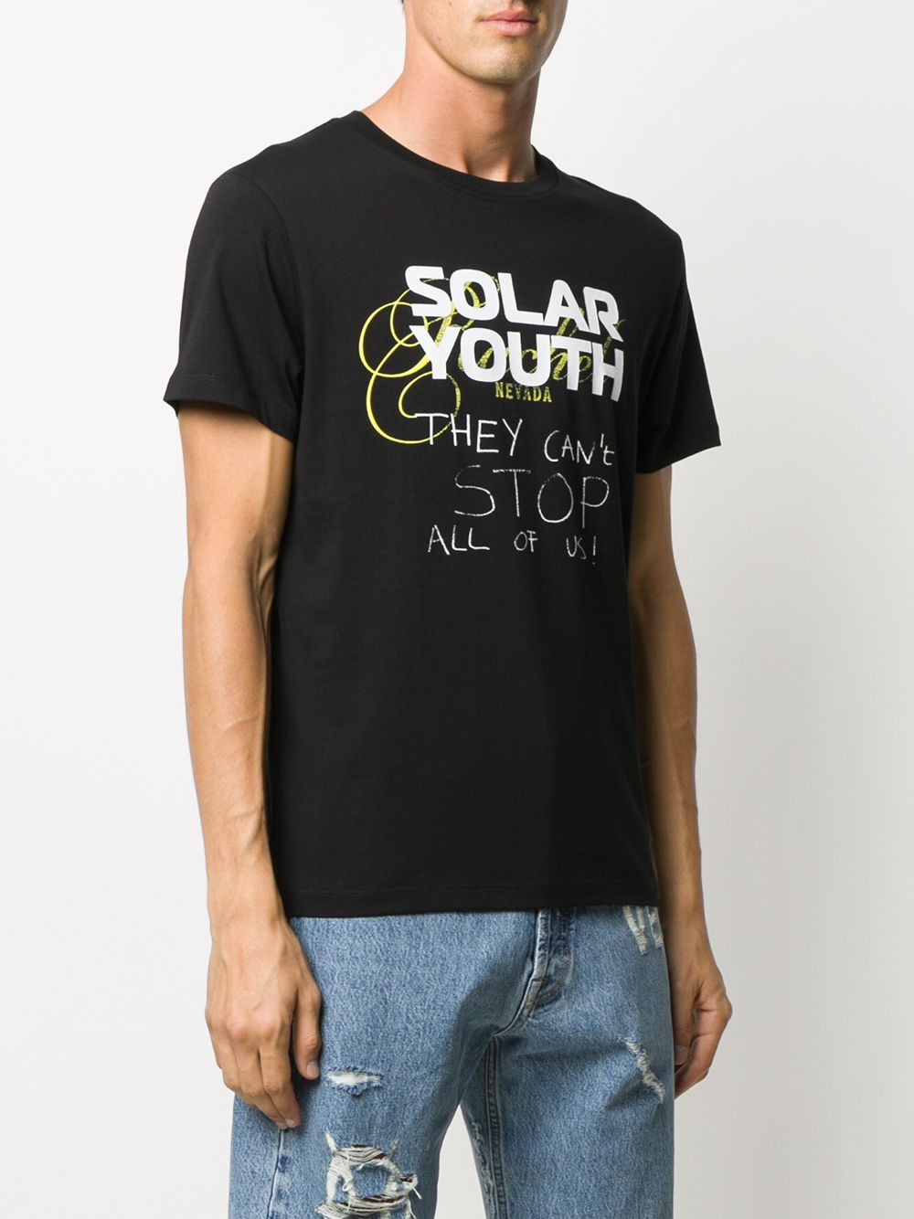 фото Raf simons футболка с принтом solar youth