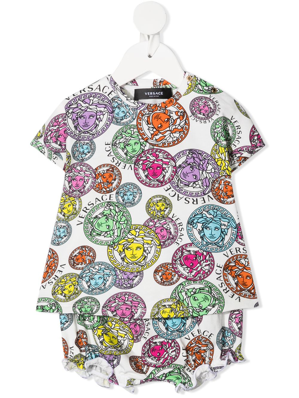 фото Young versace комплект из шорт и футболки с принтом medusa
