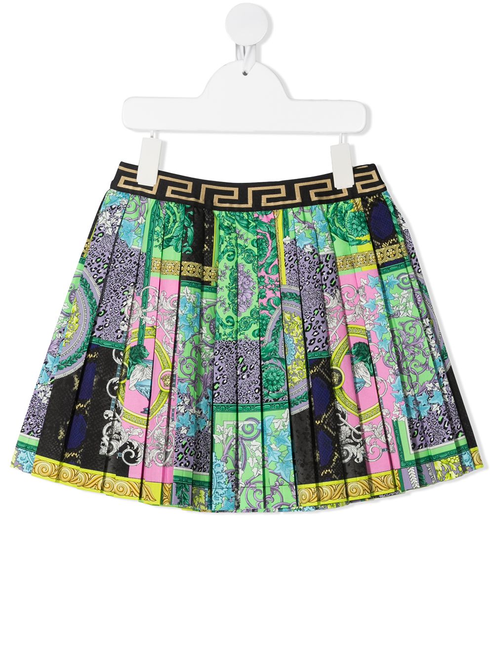 

Versace Kids falda con estampado Barocco - Verde