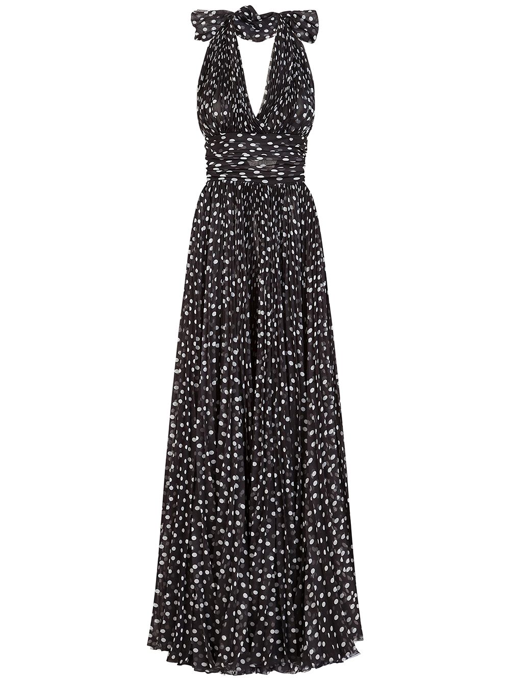 Dolce & Gabbana polka-dot floor-length Dress - Farfetch