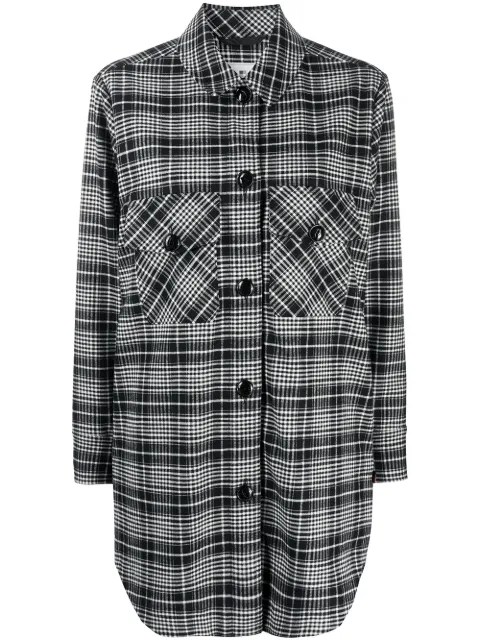 Woolrich chemise longue à carreaux