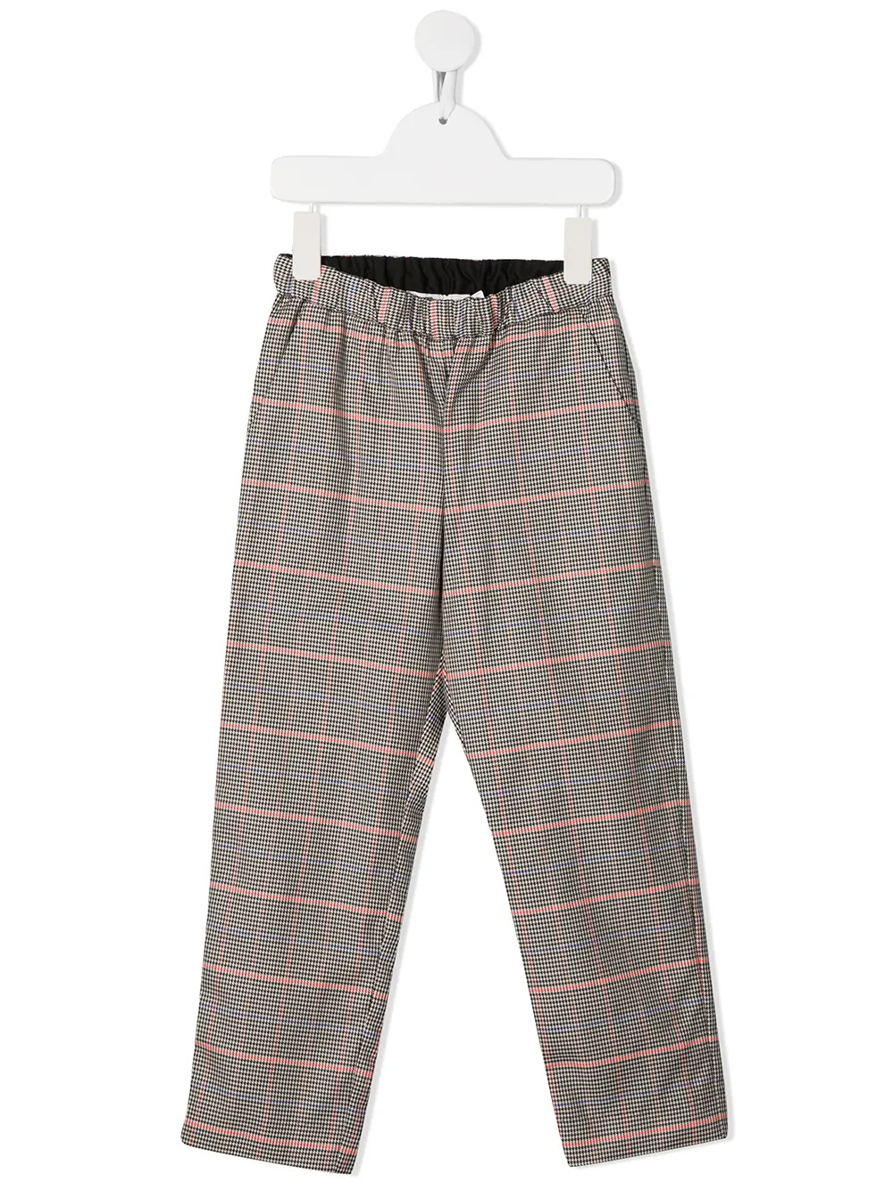 

Bonpoint check cotton trousers - Black