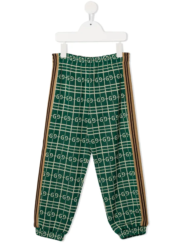 kids green track pants