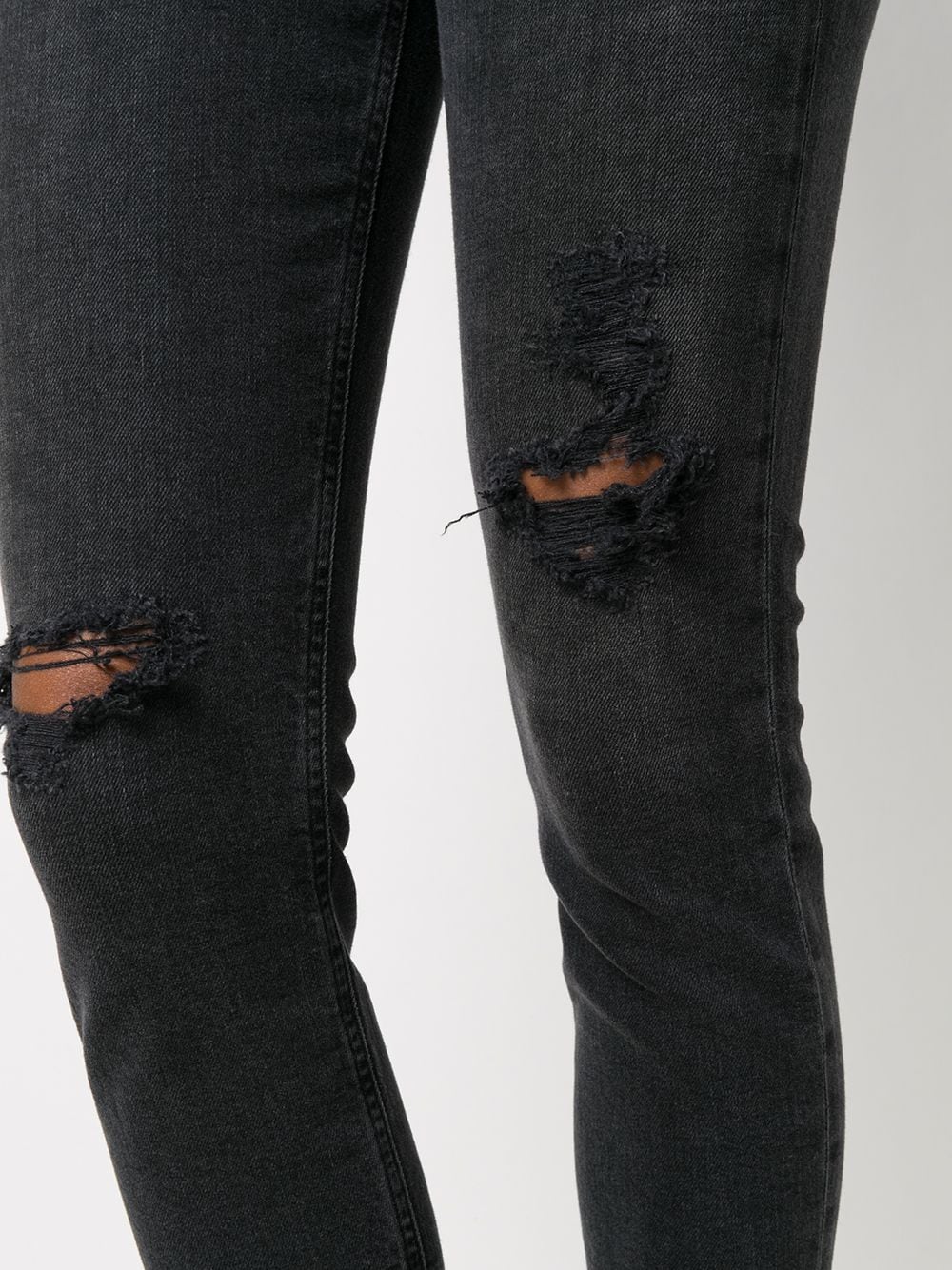 фото Agolde ripped high-rise cropped jeans