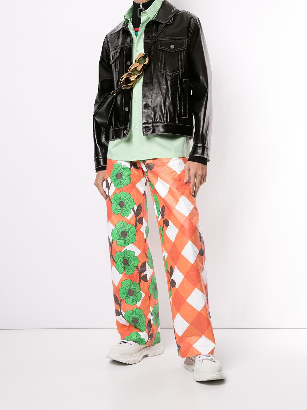 фото Walter van beirendonck howl wide-leg trousers