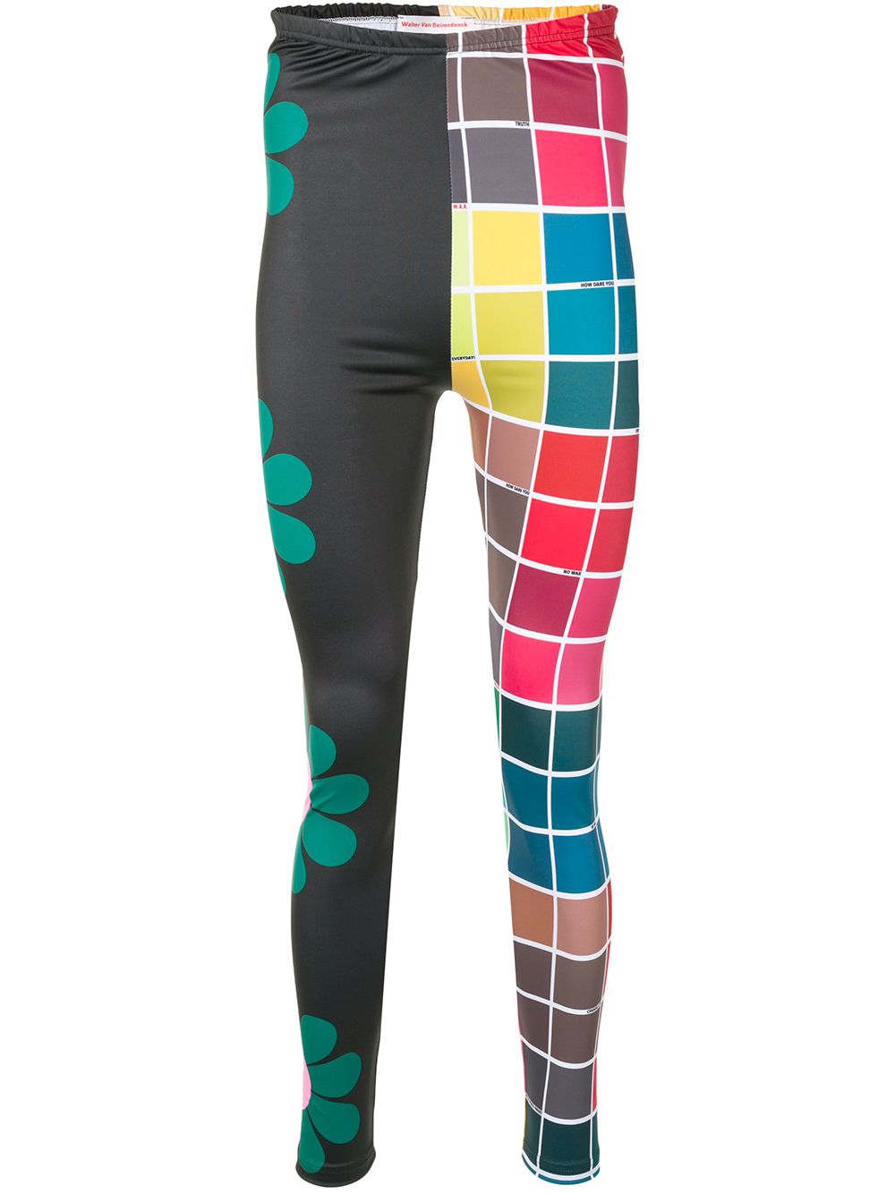 фото Walter van beirendonck save earth panelled leggings