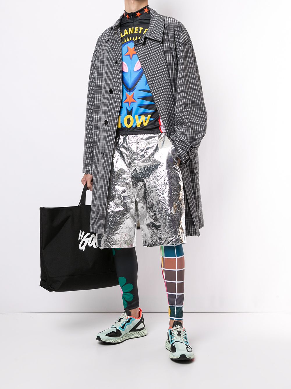 фото Walter van beirendonck save earth panelled leggings