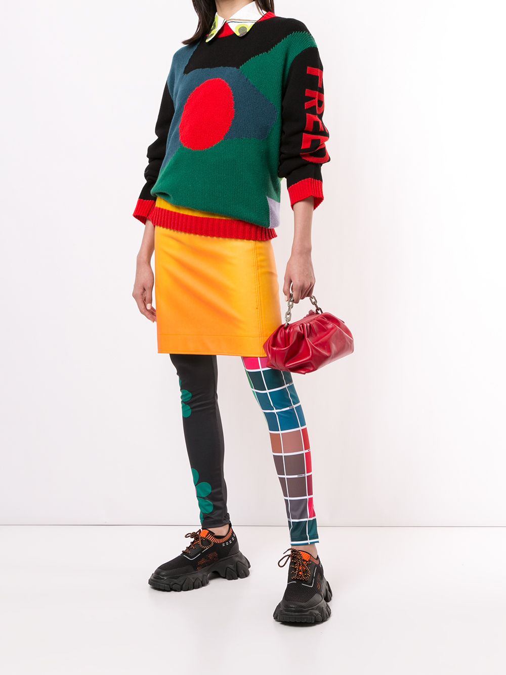 фото Walter van beirendonck save earth panelled leggings