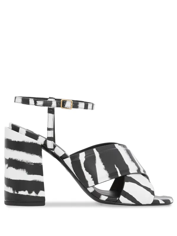 white burberry sandals