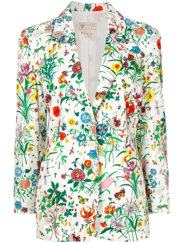 gucci floral blazer