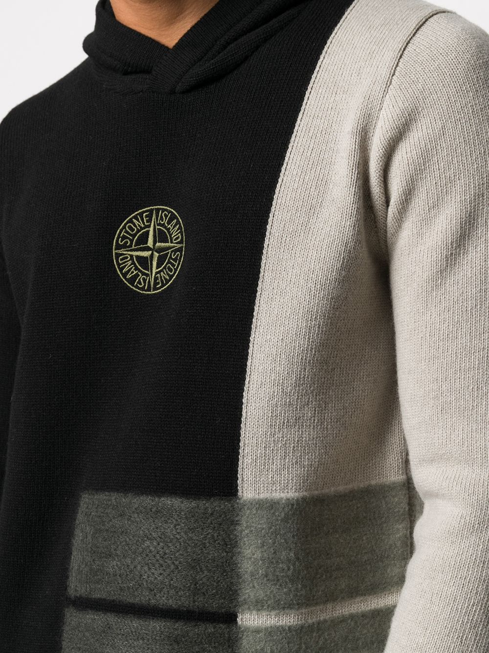 фото Stone island худи с вышитым логотипом