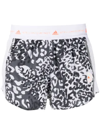 animal print running shorts