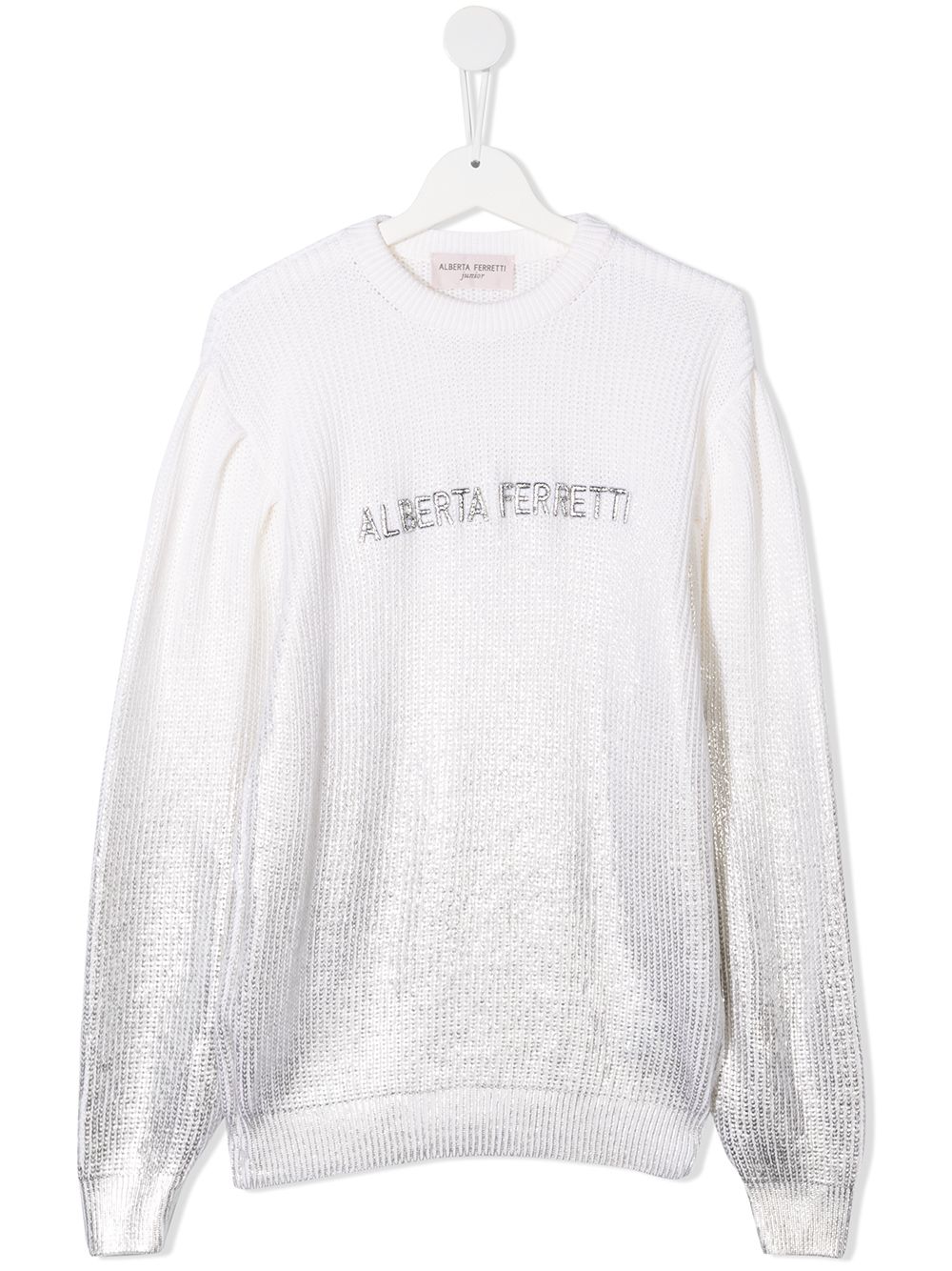 фото Alberta ferretti kids embroidered logo jumper