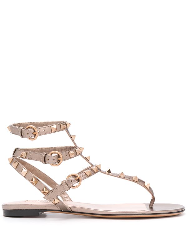 valentino gold sandals