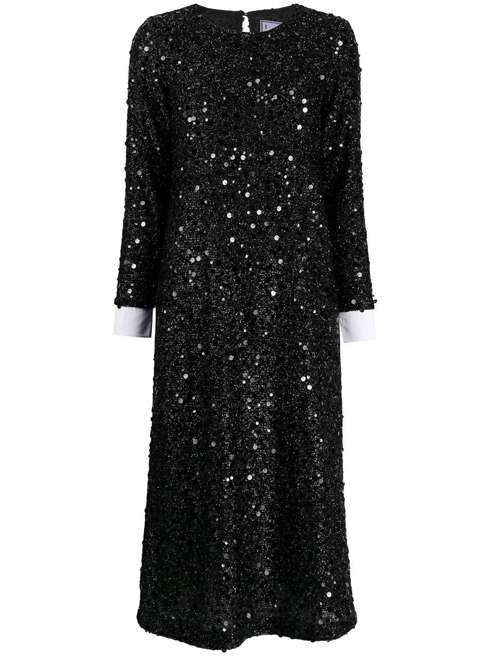 IN THE MOOD FOR LOVE SEQUIN SHIRT DRESS