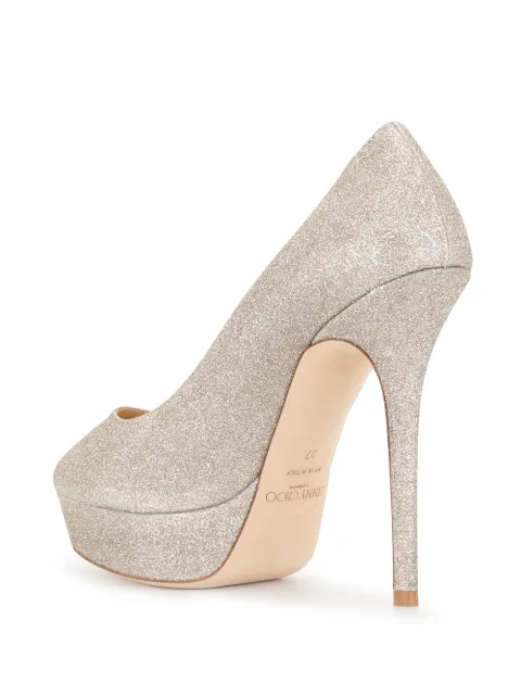 jimmy choo 125mm bryn leather platform booties