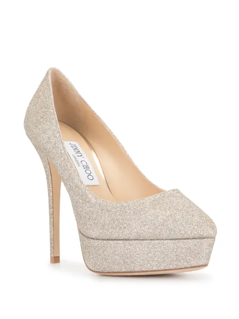 jimmy choo 125mm bryn leather platform booties